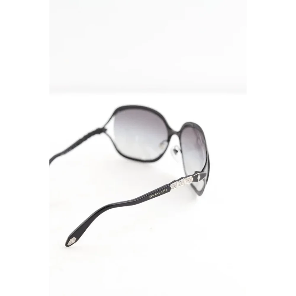 Bvlgari Vintage Pre-owned Plastic sunglasses Black Dames