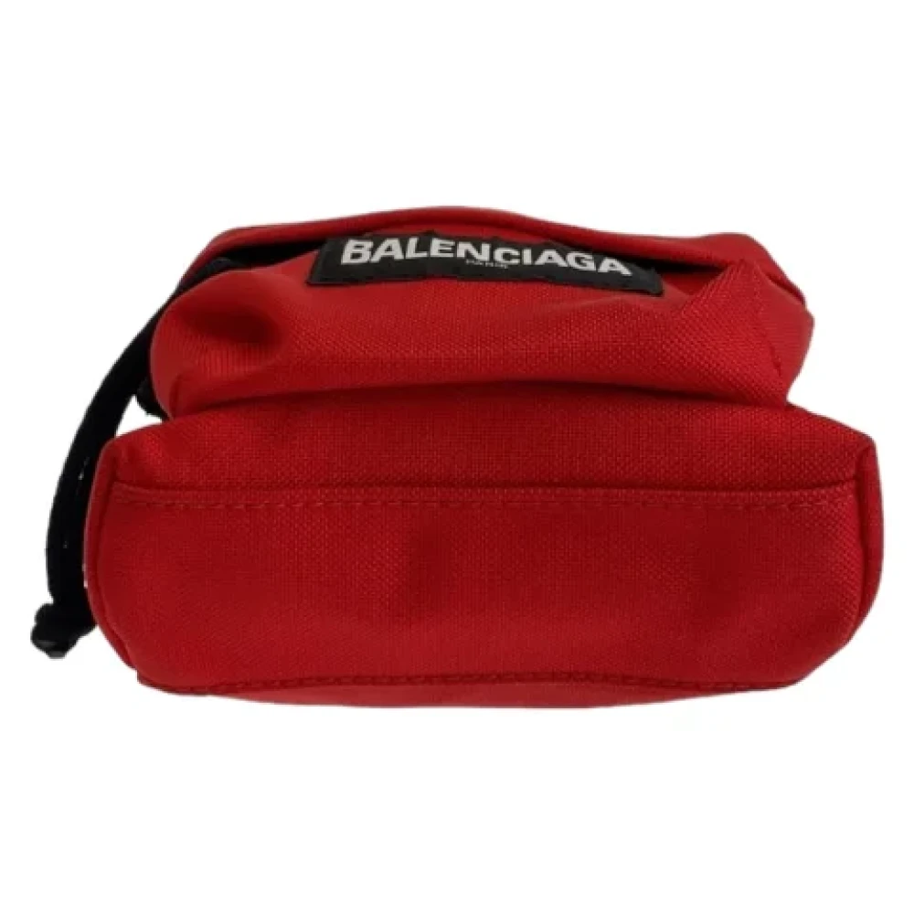 Balenciaga Vintage Pre-owned Canvas crossbody-bags Red Heren