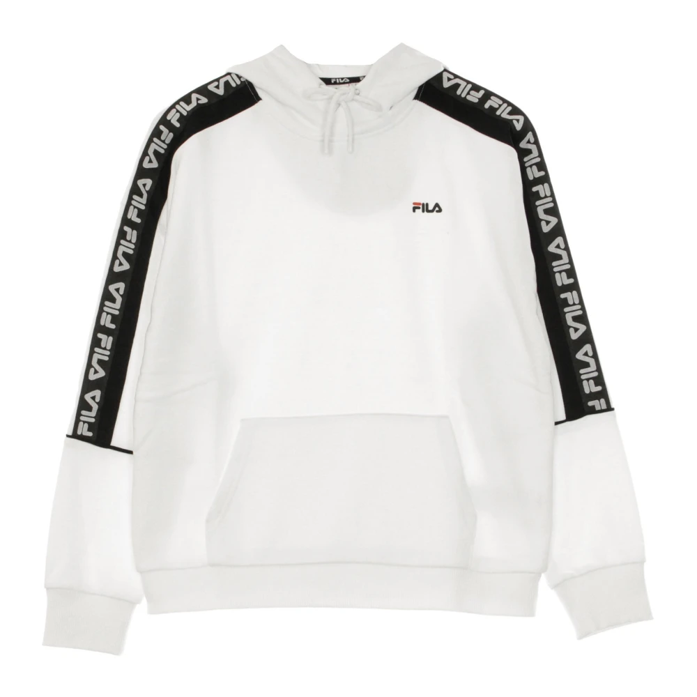 Fila Women's White Lightweight Hooded Sweatshirt In Bright /Black - Hoodies - S - Sweatshirts & Hoodies