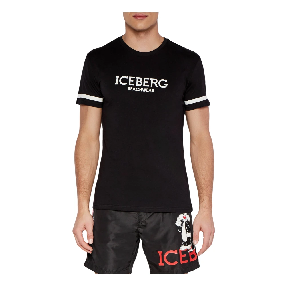 Iceberg - Tops > T-Shirts - Black - Iceberg - Modalova
