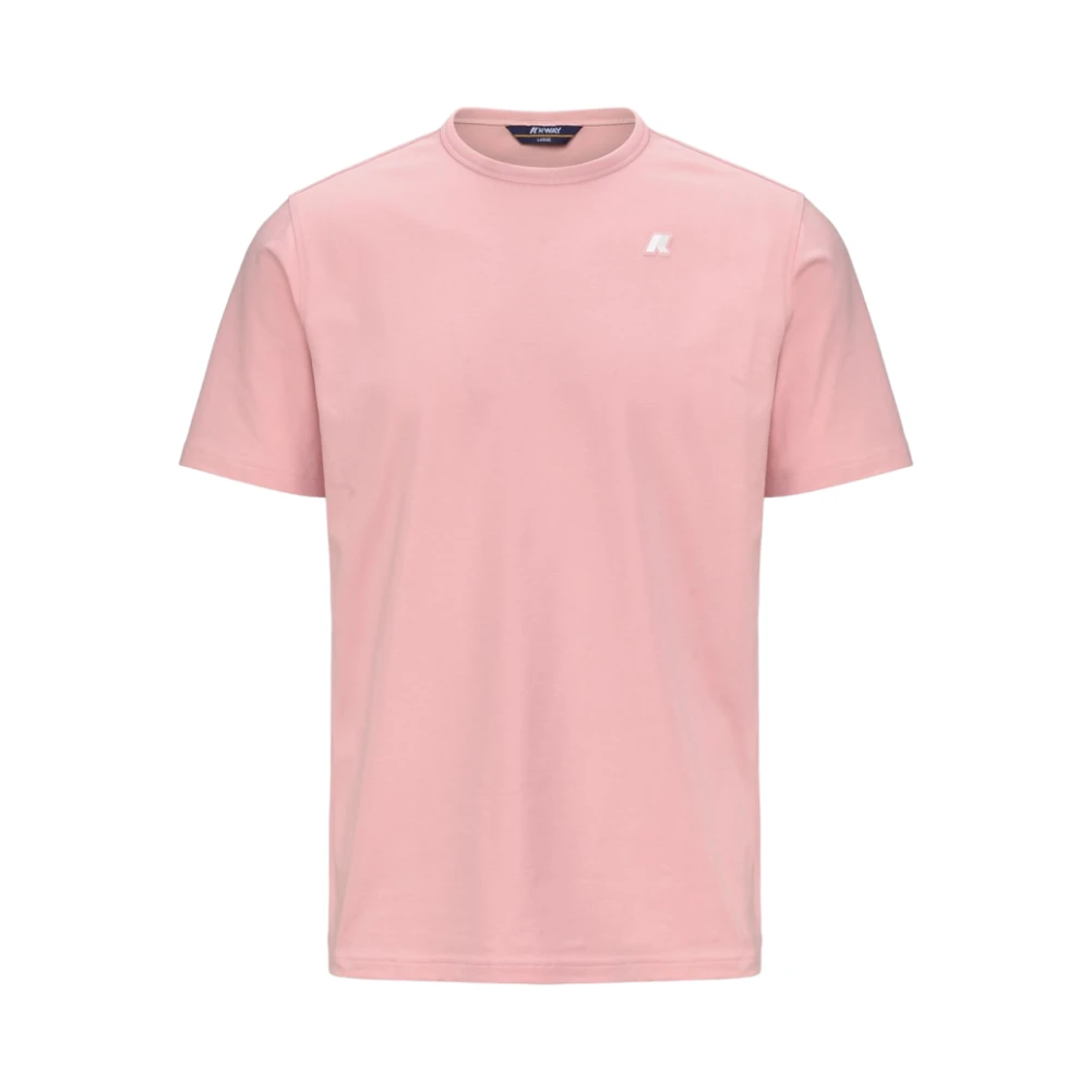 K-way Adame Rose Heren Katoenen T-Shirt Pink Heren