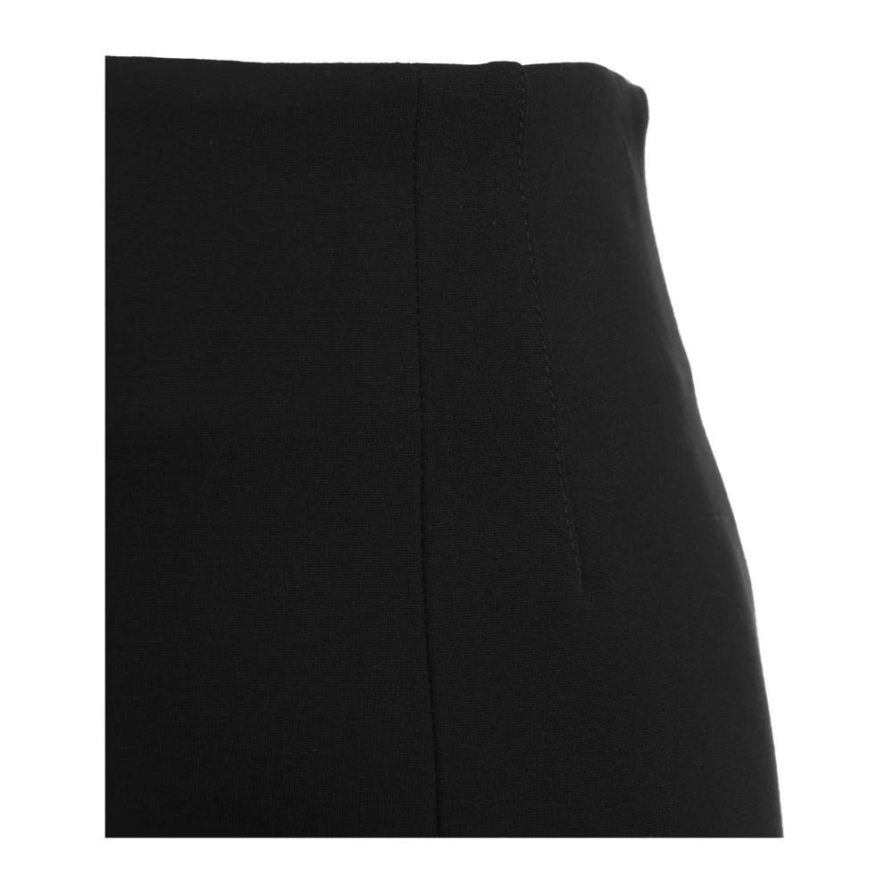 Gender Hoge Taille Maxi Rok met Zijsplit Black Dames