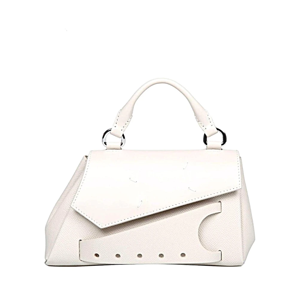Maison Margiela Off-White Leren Tas met Handtekeninglogo White Dames