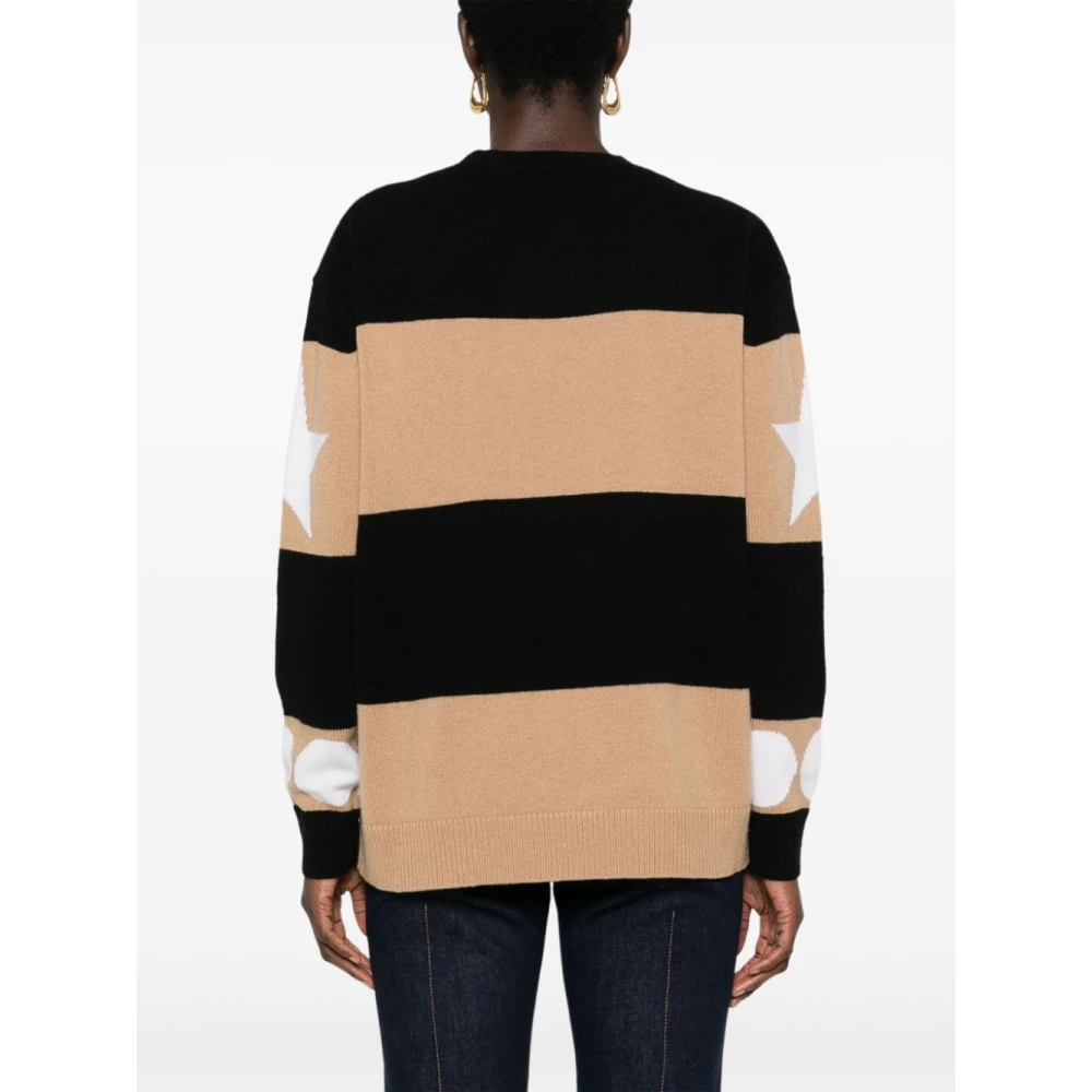 Max Mara Gestreepte Wol-Kasjmier Trui Multicolor Dames