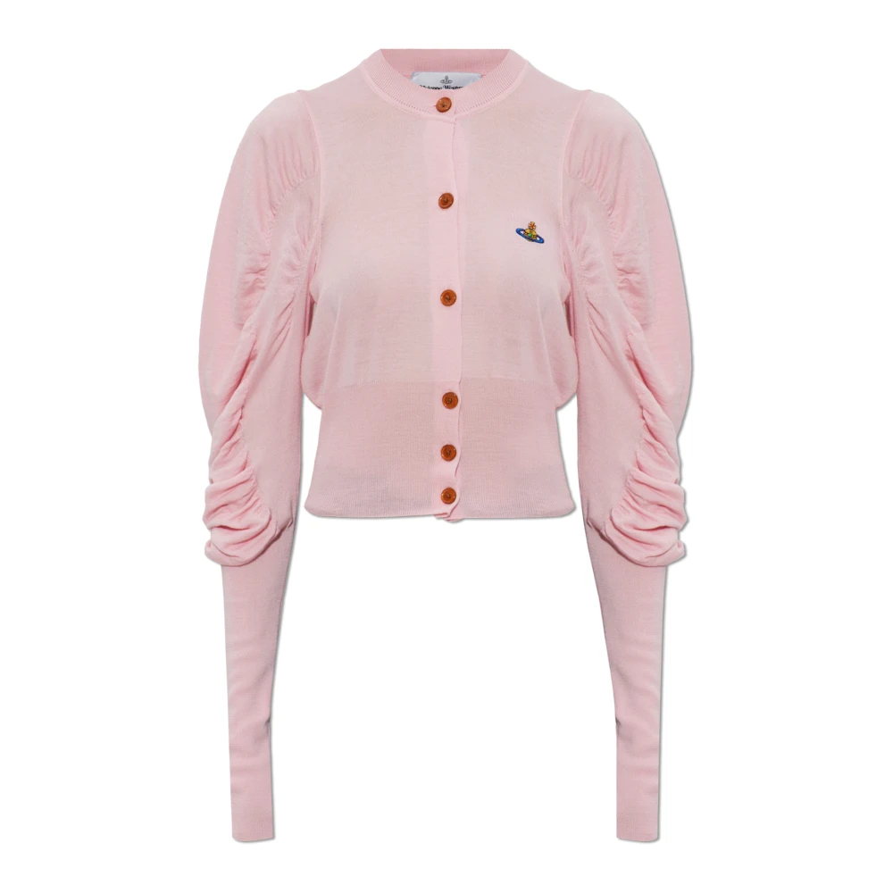 Vivienne Westwood Vrouw Roze Truien & Vesten Dames, M, Wol, Eli Cropped Vest