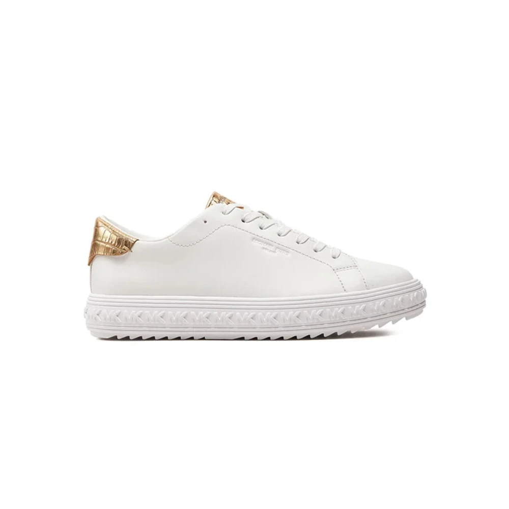 Michael Kors White Sneakers, Female, 3 Uk, Stylish Trainers For Everyday Wear