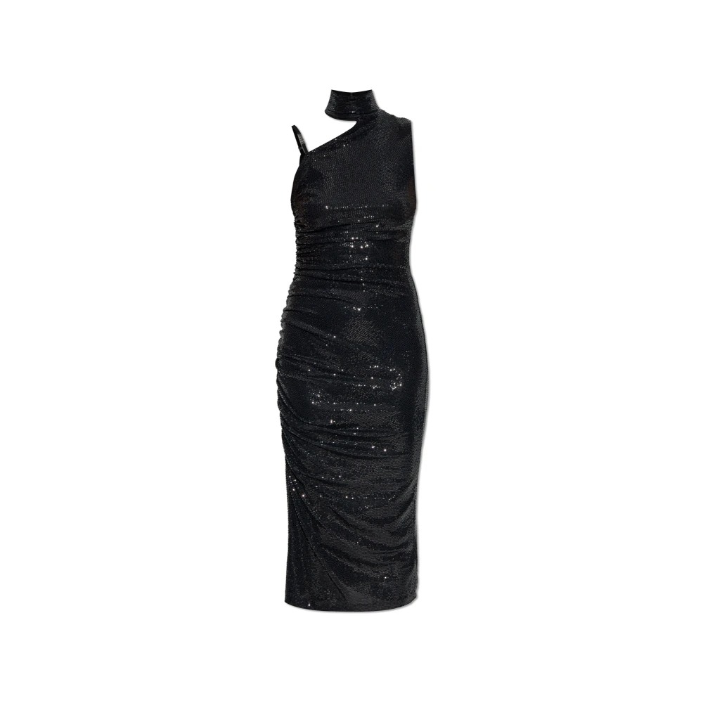 Versace Jeans Couture Women's Black Shiny Dress - Party Dresses - S - Dresses