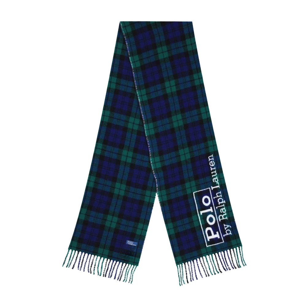 Polo Ralph Lauren Women's Knitted Tartan Logo Scarf