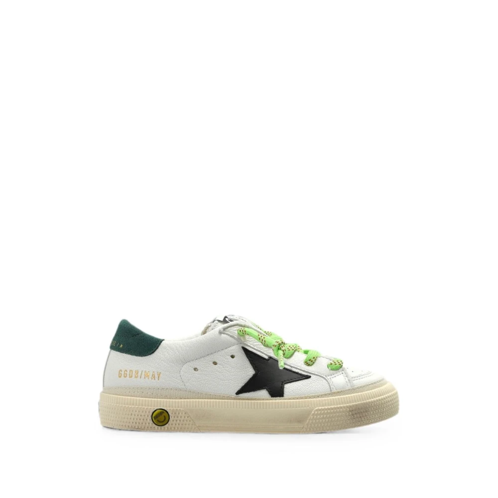 Golden Goose Kids White May Leather Sneakers UK Size 0 - Mytheresa - Image 3