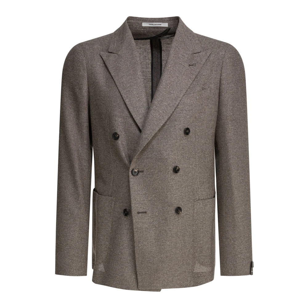 Tagliatore Men's Brown Clothing Jacket Ss25
