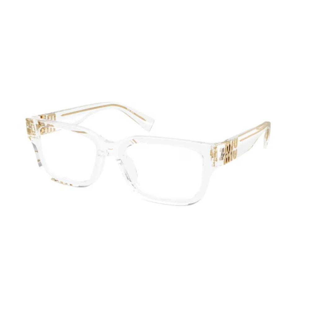 Miu Miu Unisex Gray Rectangle Optical Frame - Glasses - 53 Mm - Accessories
