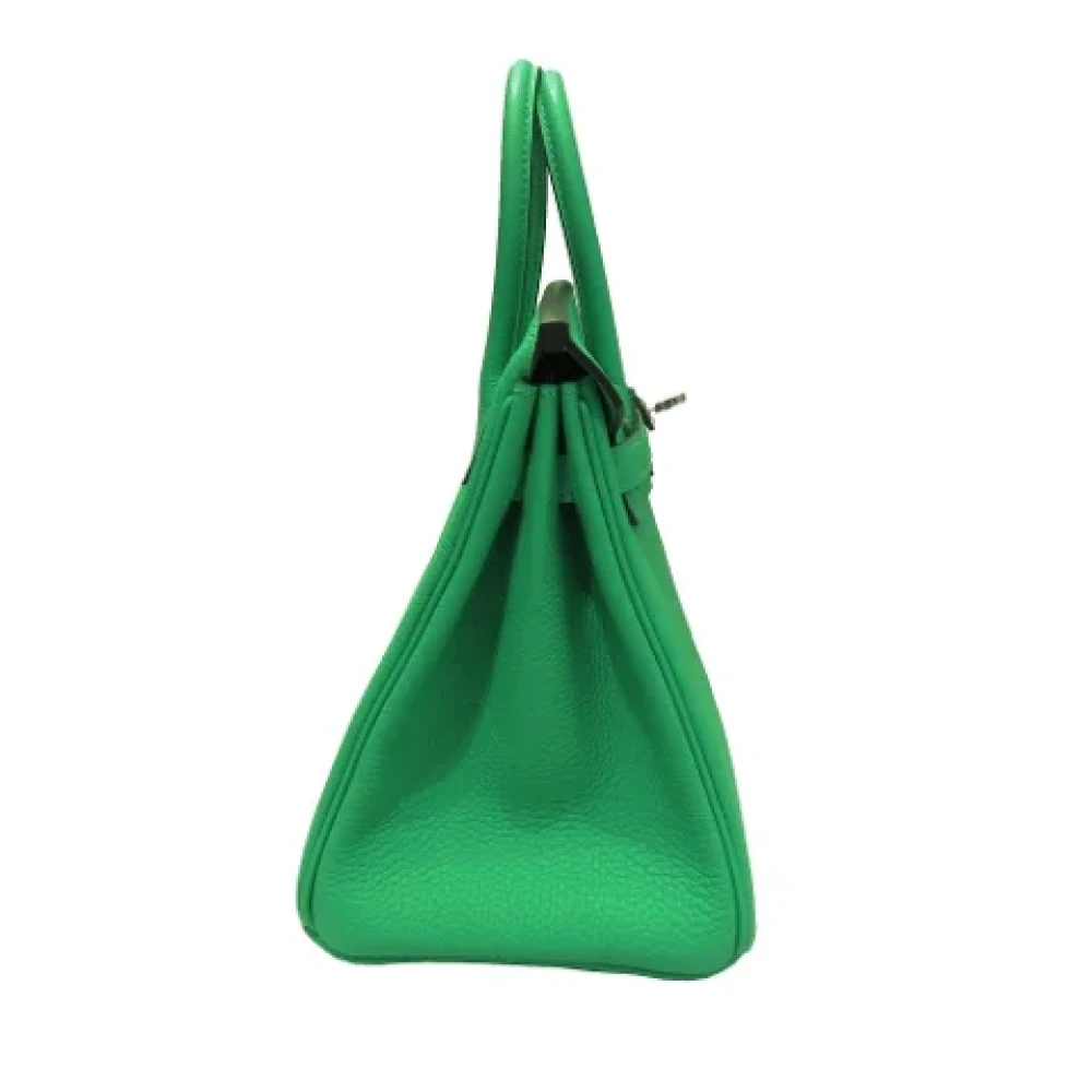 Hermès Vintage Pre-owned Leather handbags Green Heren