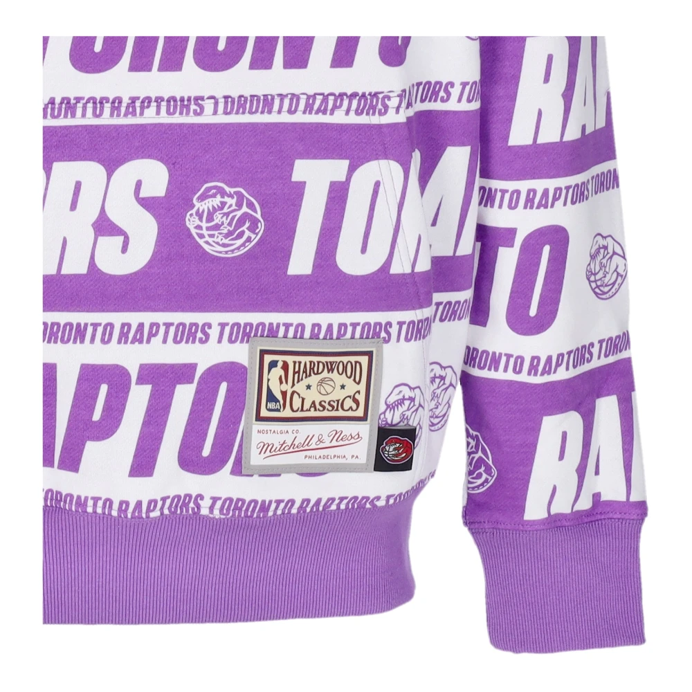 Mitchell & Ness Toronto Raptors Hoodie Hardwood Classics Paars Purple Heren