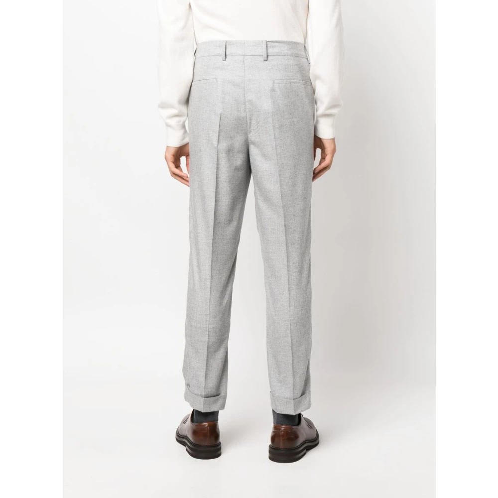BRUNELLO CUCINELLI Grijze Broek Elegante Stijl Gray Heren
