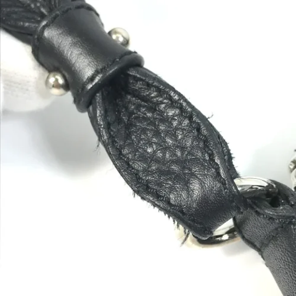 Salvatore Ferragamo Pre-owned Leather shoulder-bags Black Dames