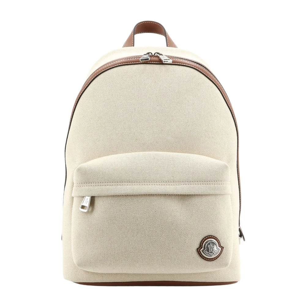 Moncler Men's Beige Backpacks, One Size, Carlo Backpack