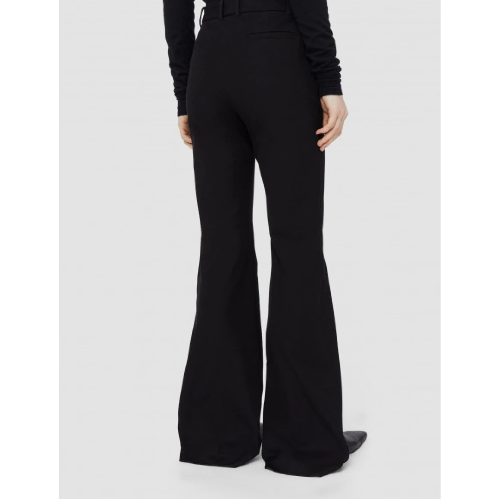 joseph Stretch Gabardine Flare Broek Black Dames