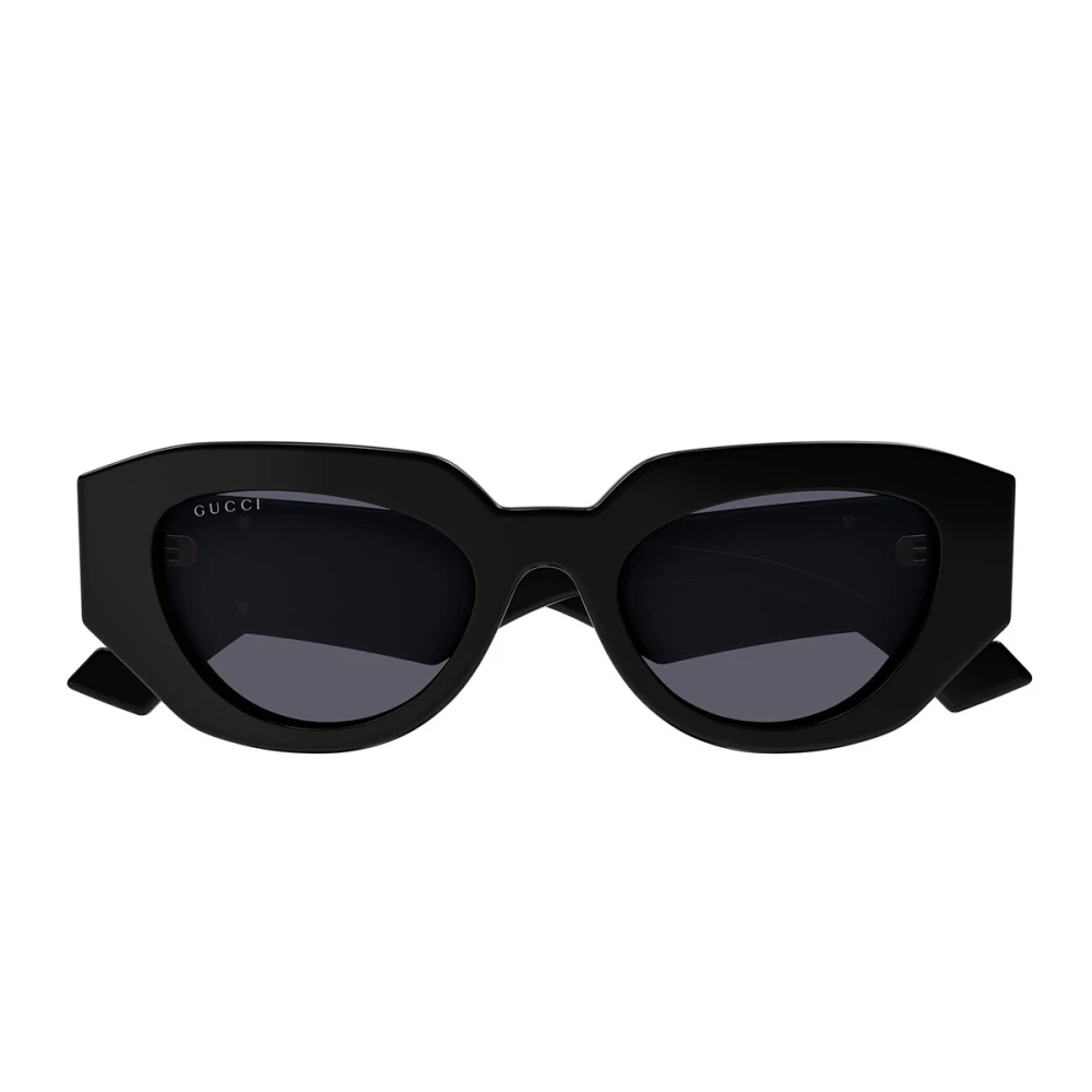 Gucci Gröna solglasögon av återvunnen acetat med bruna linser Black, Dam