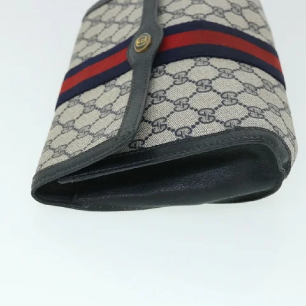 Gucci Vintage Pre-owned Leather clutches Blue Dames