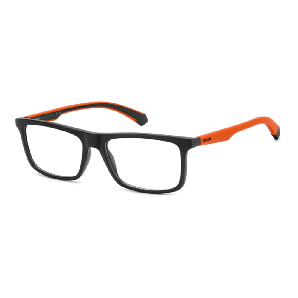 Polaroid Mat Zwart Oranje Brillenmontuur Black Unisex