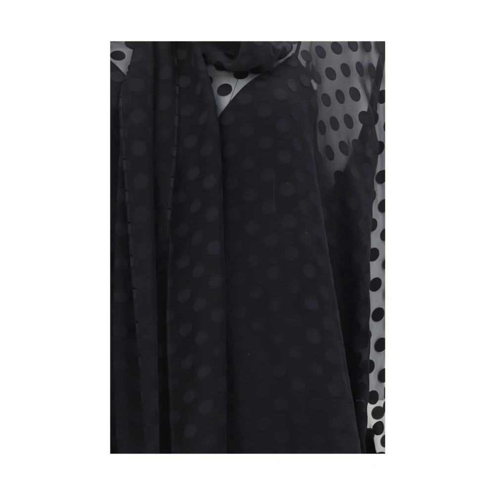 Givenchy Satin shirt met Lavalliere kraag Black Dames