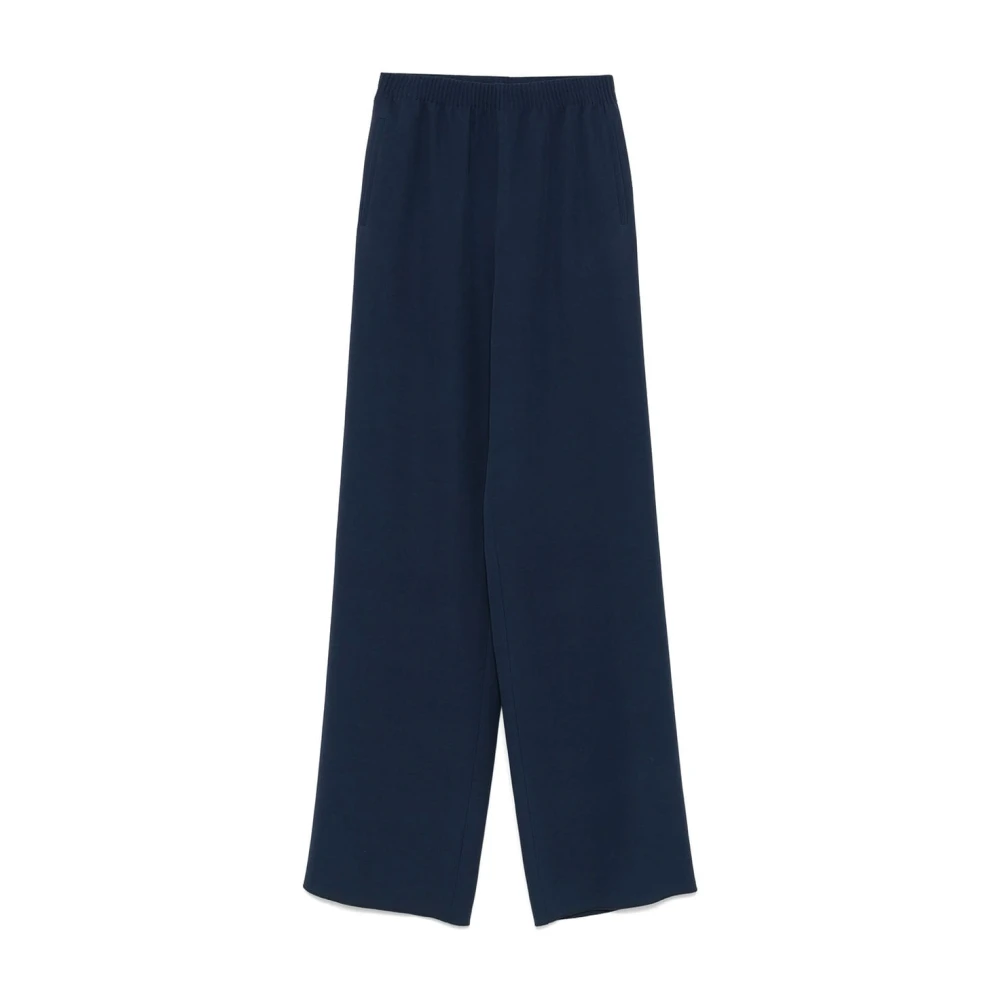 Valentino Garavani Blue Straight Trousers, Female, S, Stylish Trousers