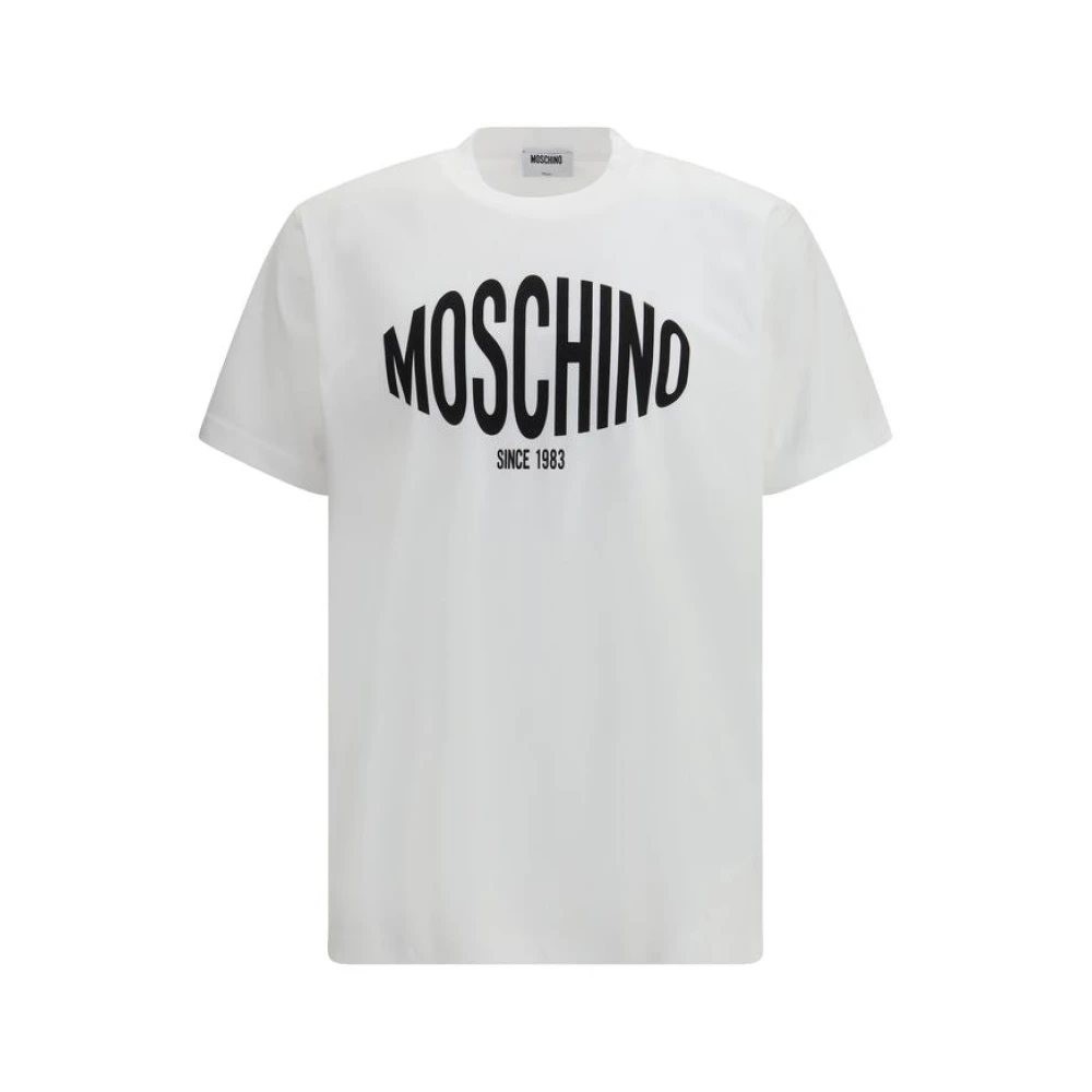 Moschino Hombre Blanco Camisetas, Talla: L
