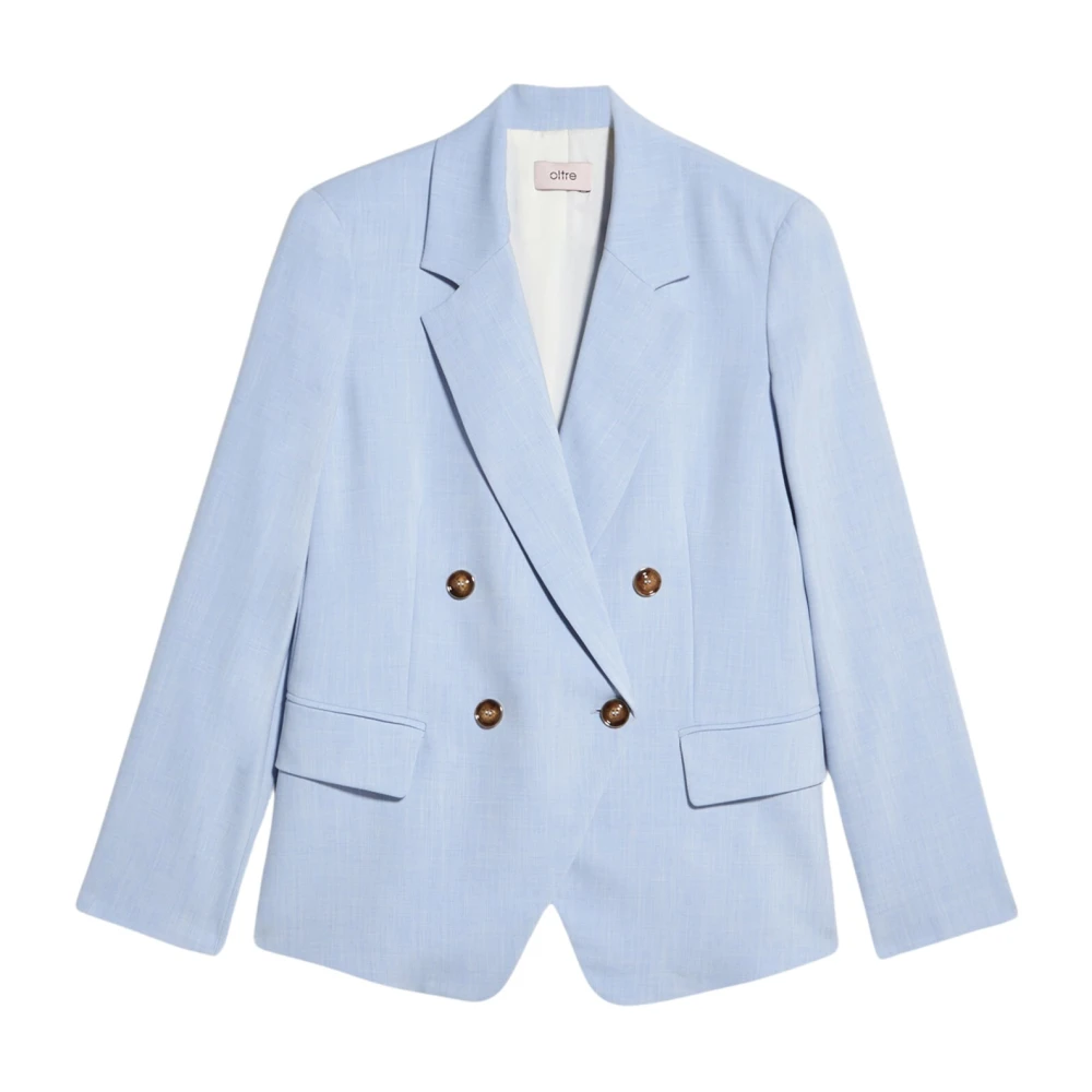 Oltre Dubbelrijige Blazer Blue Dames