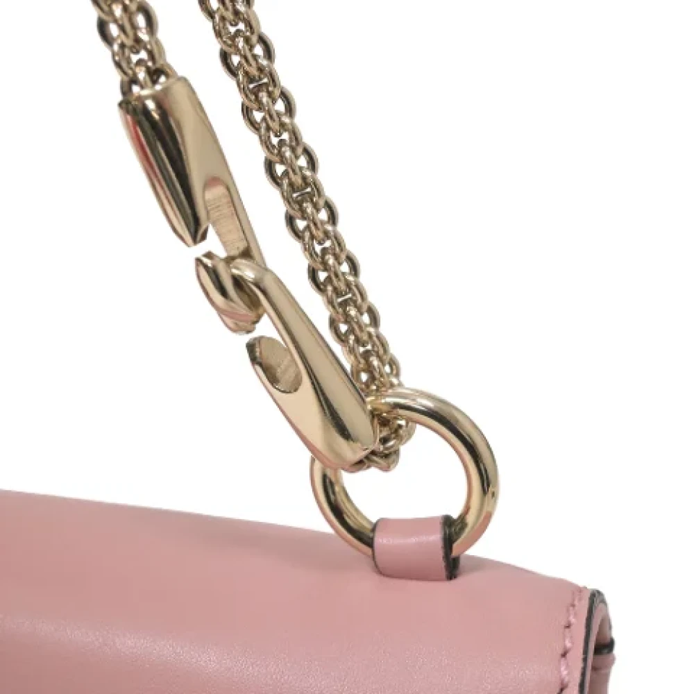 Valentino Vintage Pre-owned Leather shoulder-bags Pink Dames