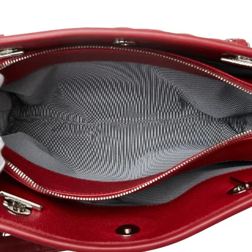 Chanel Vintage Pre-owned Leather chanel-bags Red Dames