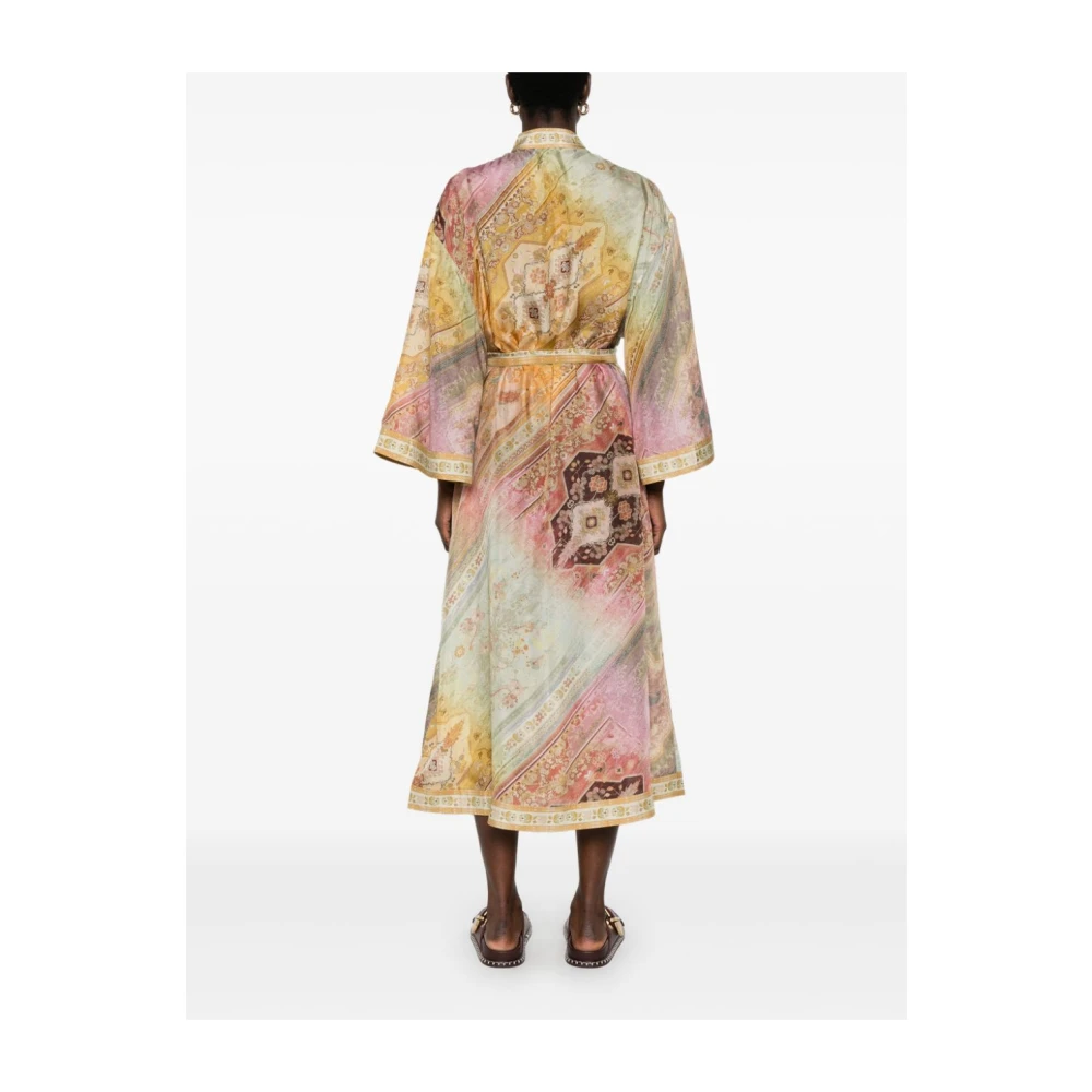 Zimmermann Midi Overhemdjurk Multicolor Dames