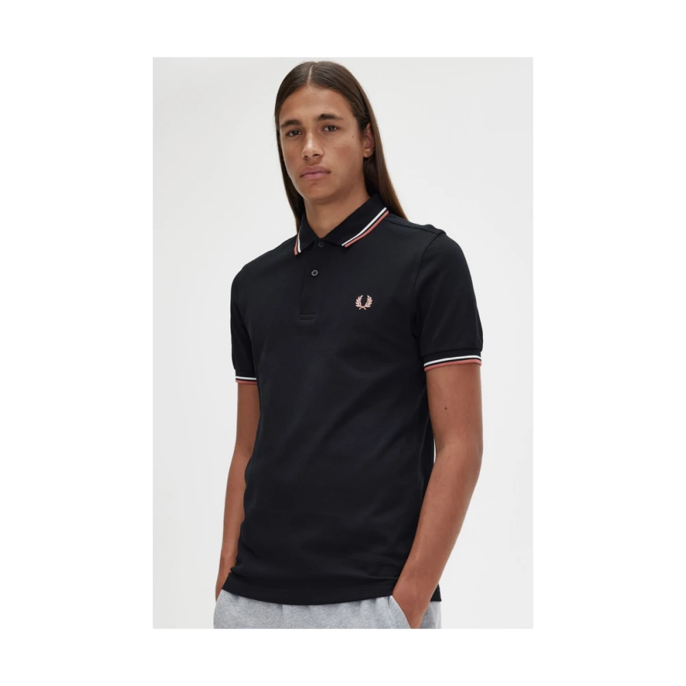 Fred Perry Polo Shirts Black Heren