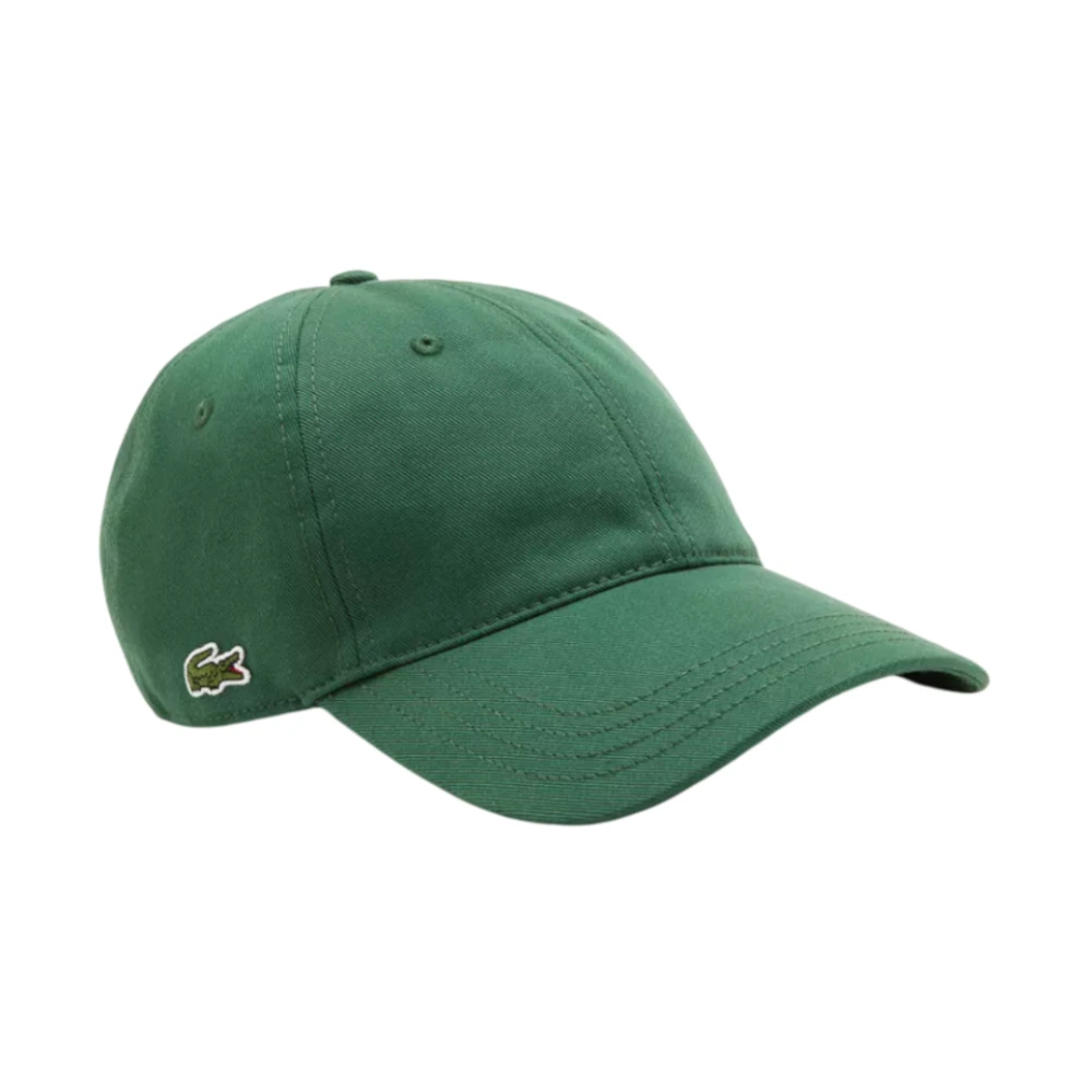 Lacoste Men's Green Hats & Caps, One Size, Cotton Twill Cap
