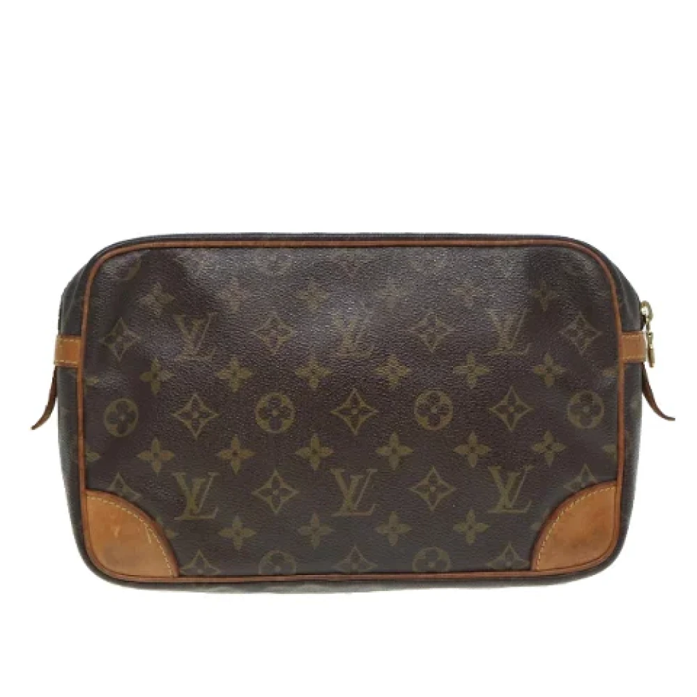 Louis Vuitton Vintage Pre-owned Canvas clutches Brown Dames