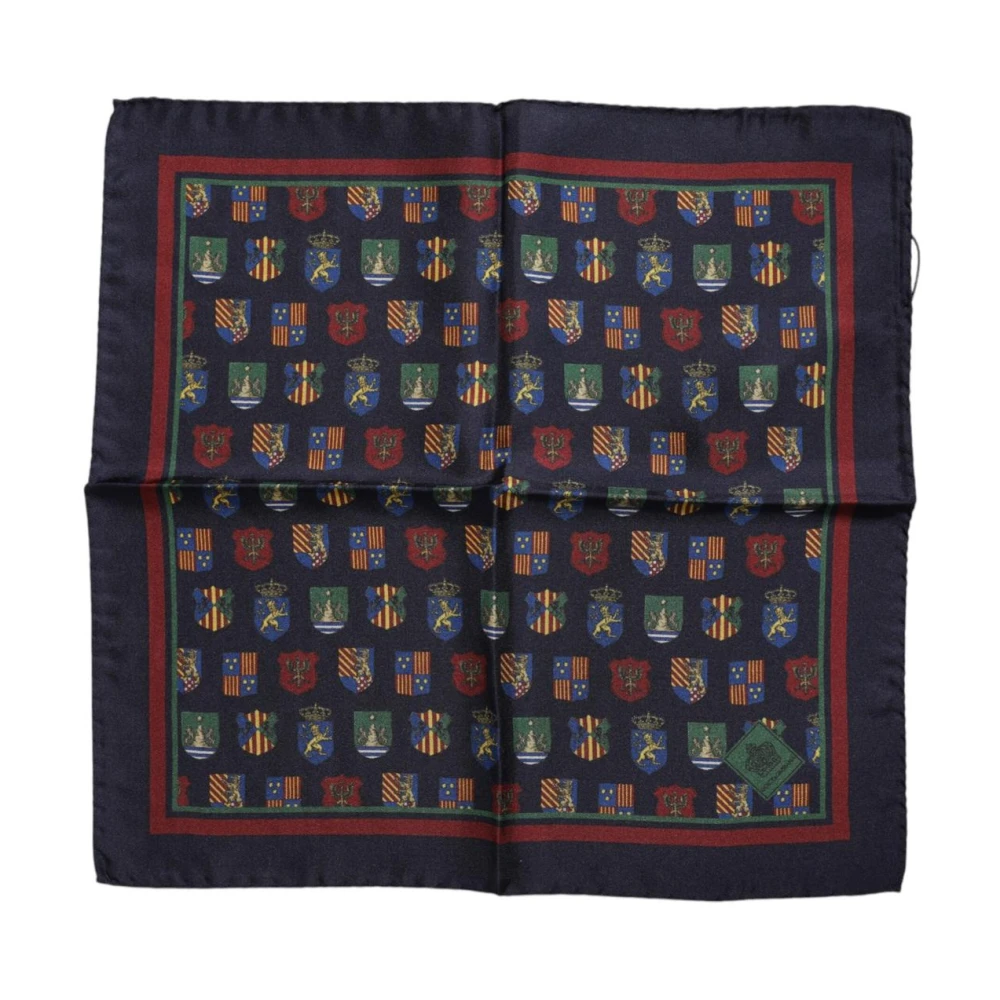 Dolce & Gabbana Men's Multicolor Silk Scarves, One Size, Silk Medals Square Scarf