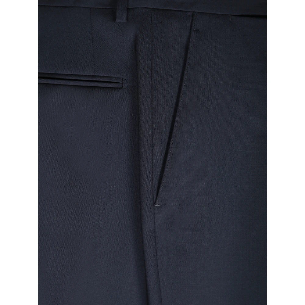 Lardini Elegant Wollen Pak met Microtextuur Blue Heren