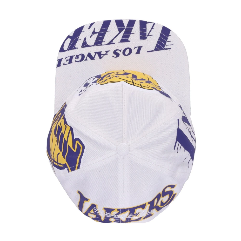 Mitchell & Ness NBA Lakers Flat Brim Cap Multicolor Heren