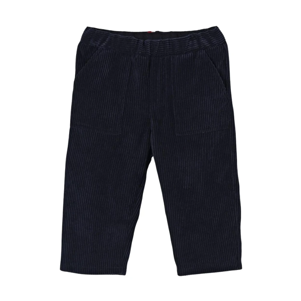 Moncler Men's Blue Casual Corduroy Trousers