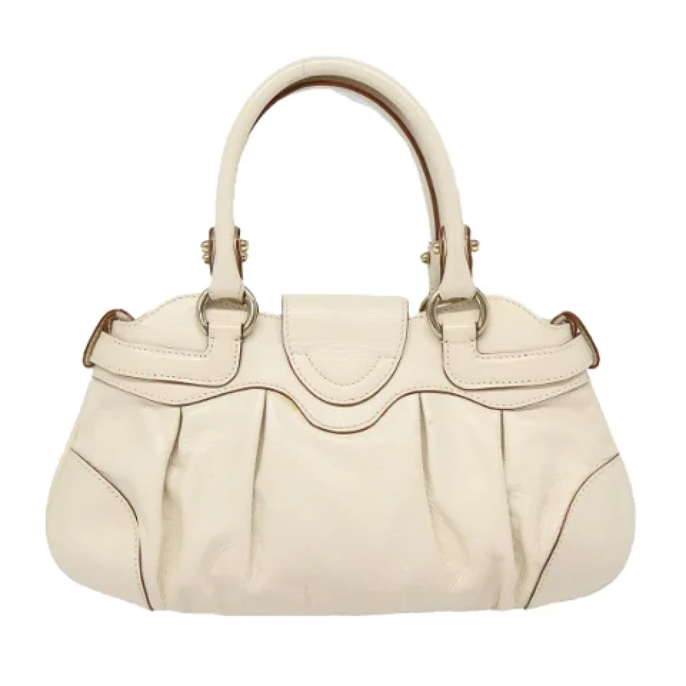 Salvatore Ferragamo Pre-owned Leather handbags White Dames