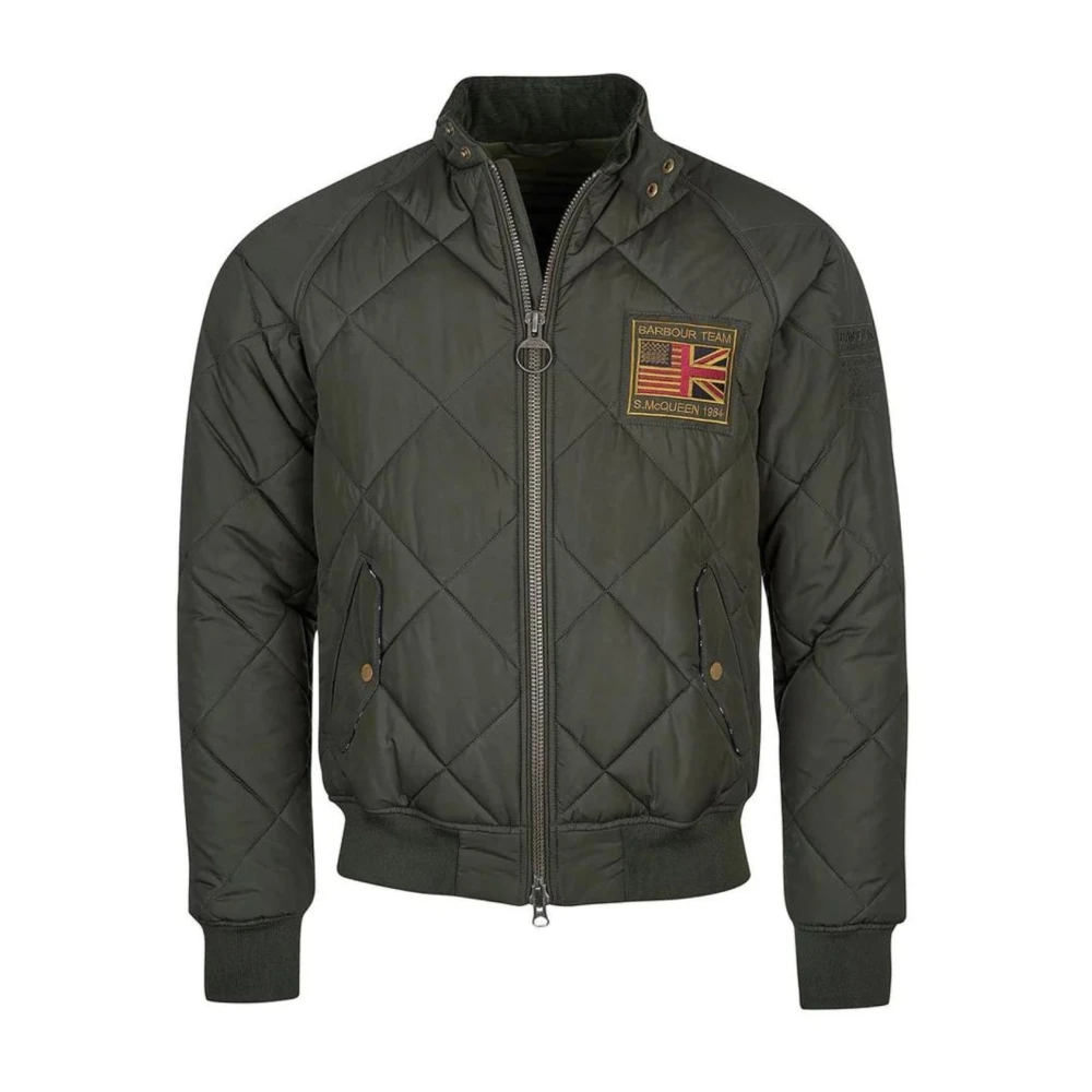 Barbour Gewatteerde Merchant Bomberjas Groen Green Heren