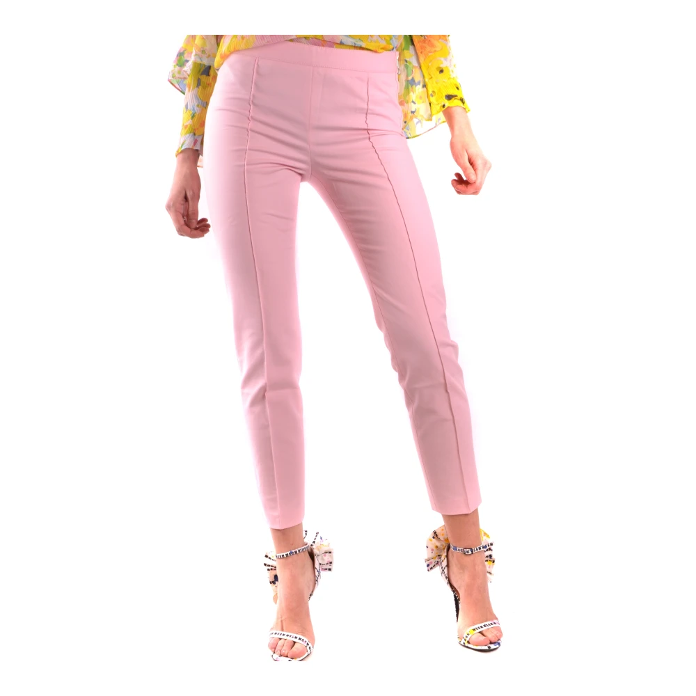 Moschino Women's Pink Slim-Fit Trousers, Xs, Slim-Fit Trousers
