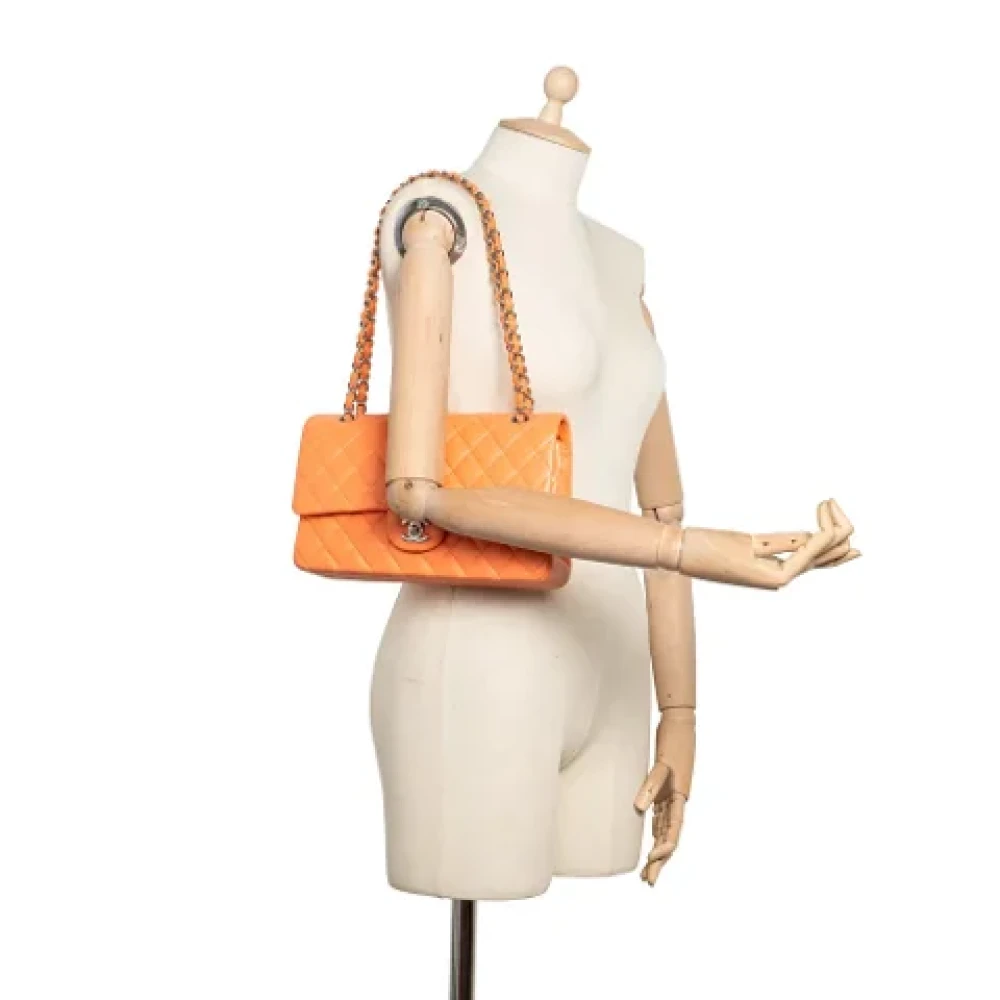 Chanel Vintage Pre-owned Leather chanel-bags Orange Dames
