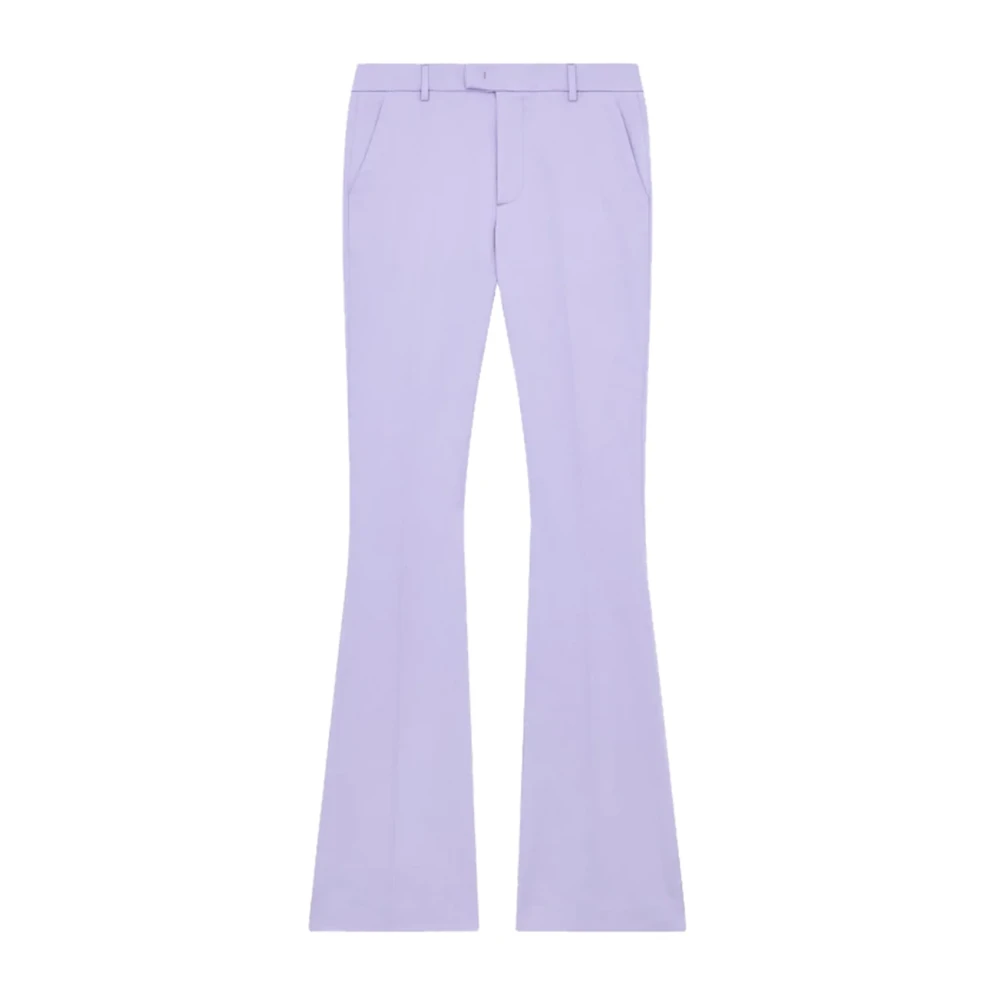 Dondup Women's Purple Wide Trousers, Xl, Pantalone
