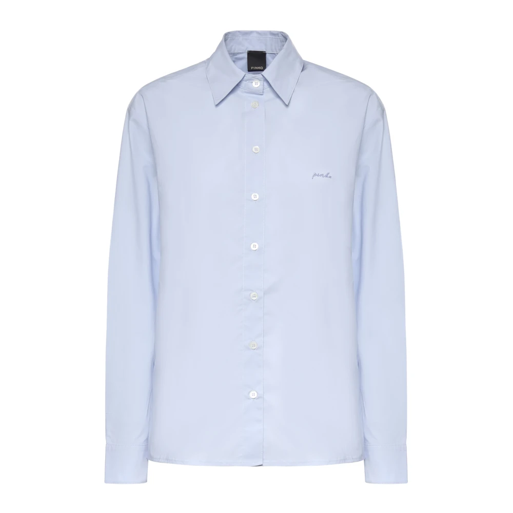 Pinko Women's Blue Classic Poplin Shirt - Shirts - S - Blouses & Shirts