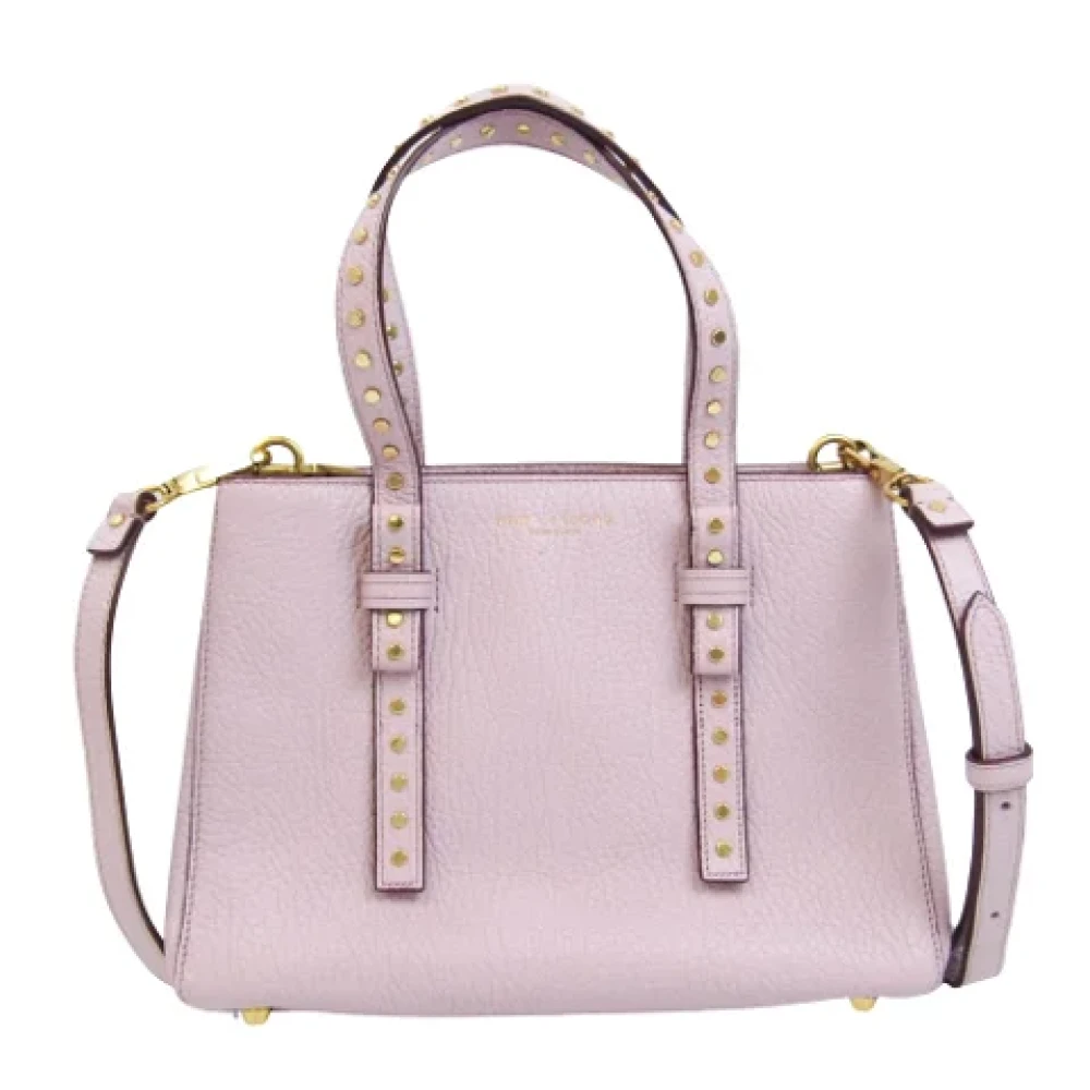 Marc Jacobs Pre-owned Leather handbags Purple Dames