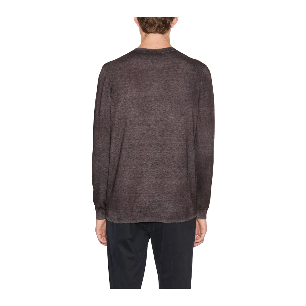 Avant Toi Vernietigde Crewneck Sweater Black Heren