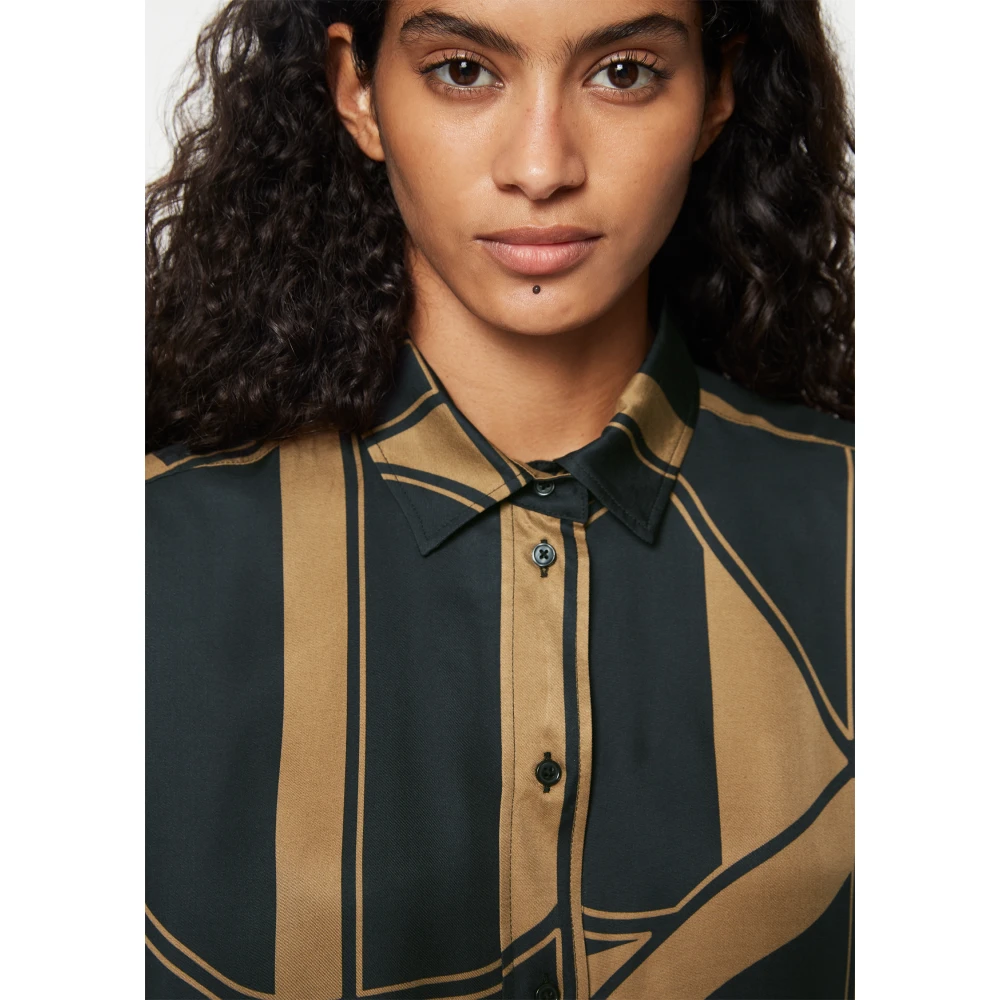 Marc O'Polo Allover print blouse oversized Multicolor Dames