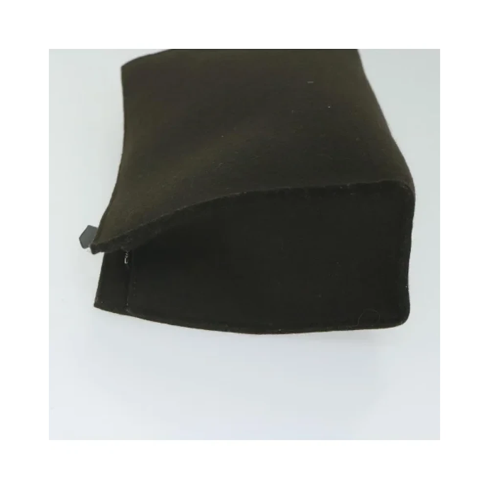 Hermès Vintage Pre-owned Wool clutches Brown Dames