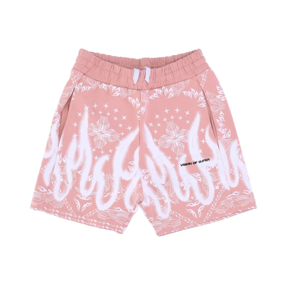 Vision OF Super Bandana Print Shorts Pink Heren