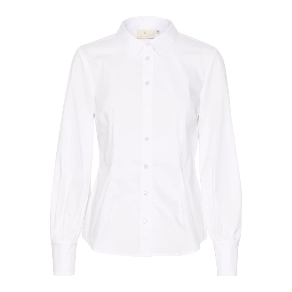 Kaffe Optical White Shirt Top White Dames
